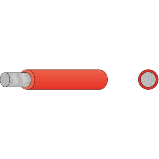 Cablu Electric Marinizat Oceanflex Din Cupru Cositorit, 2.5mm², Rosu, 100m