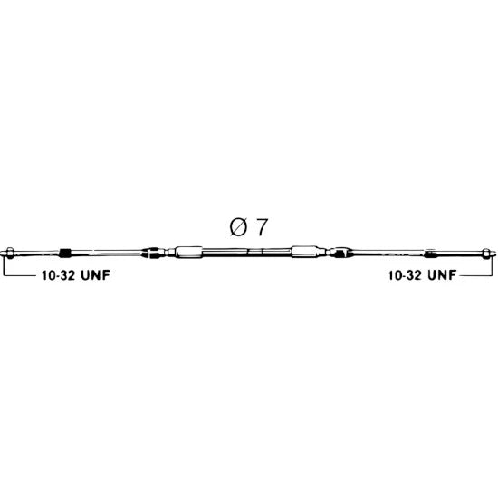 Cablu De Comanda Motor Ultraflex C2, 18ft/5.49m