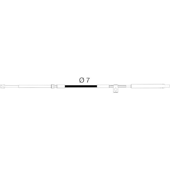 Cablu De Comanda Motor Ultraflex C36 Gen Ii, 19ft/5.80m