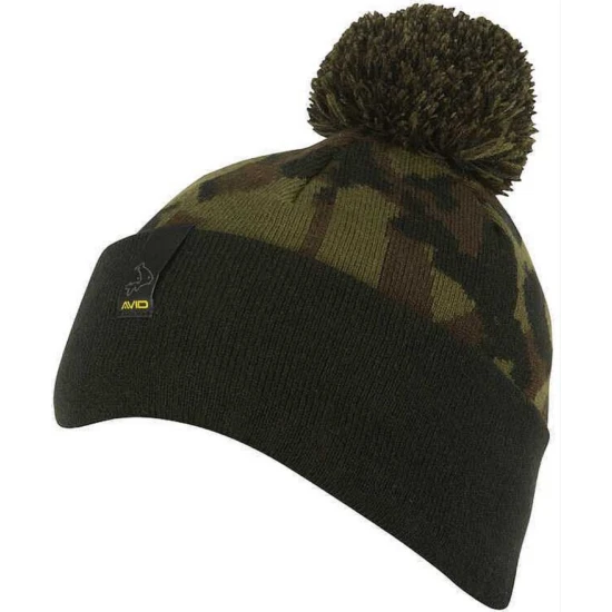 Caciula Avid Bobble Hat, Black-camo
