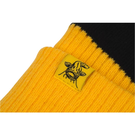 Caciula Black Cat Yellow Bobble Hat, Marime Universala