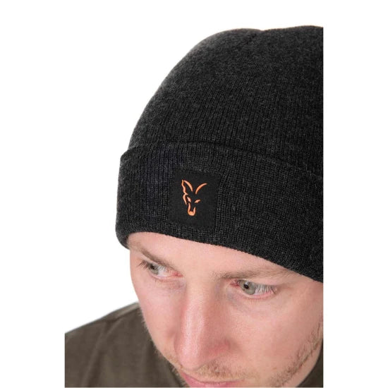 Caciula Fox Collection Beanie - Black/orange, Marime Universala