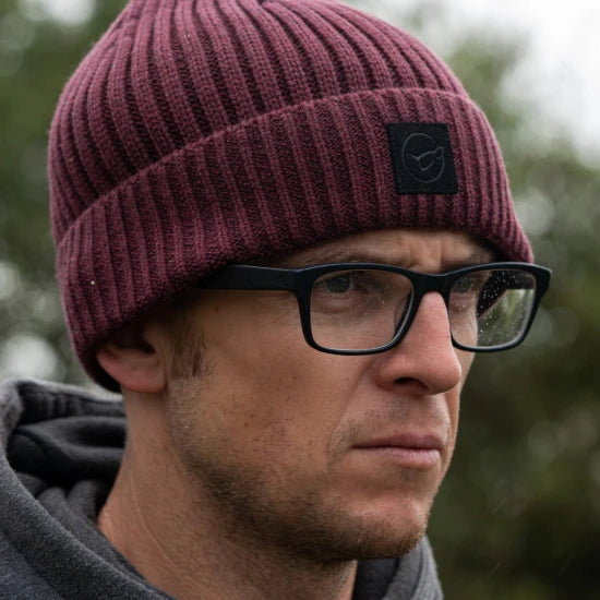 Caciula Korda Fishermen Beanie, Burgundy