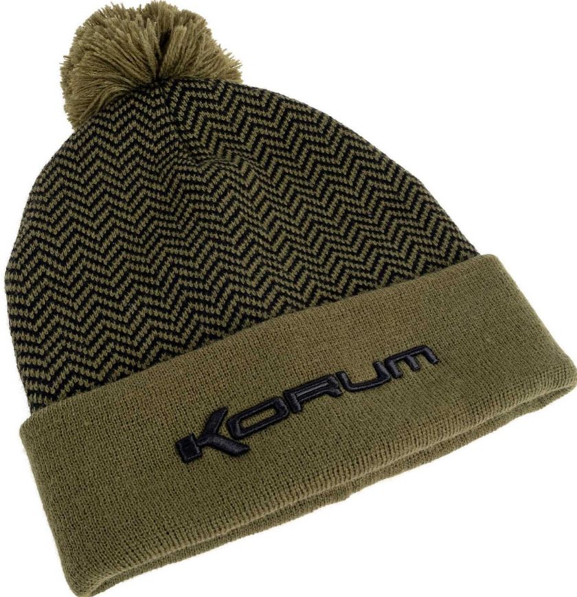 Caciula Korum Thermal Beanie Hat, Black-Olive