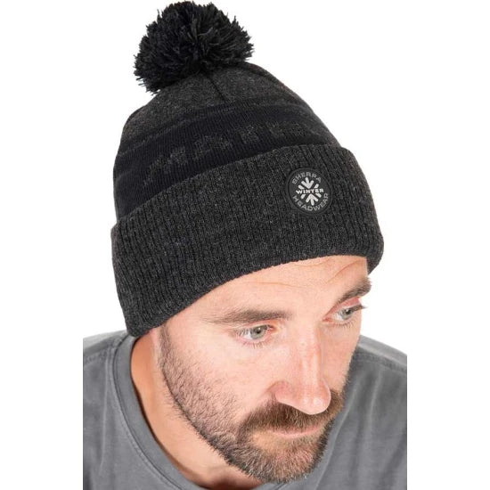 Caciula Matrix Grey Sherpa Bobble Hat