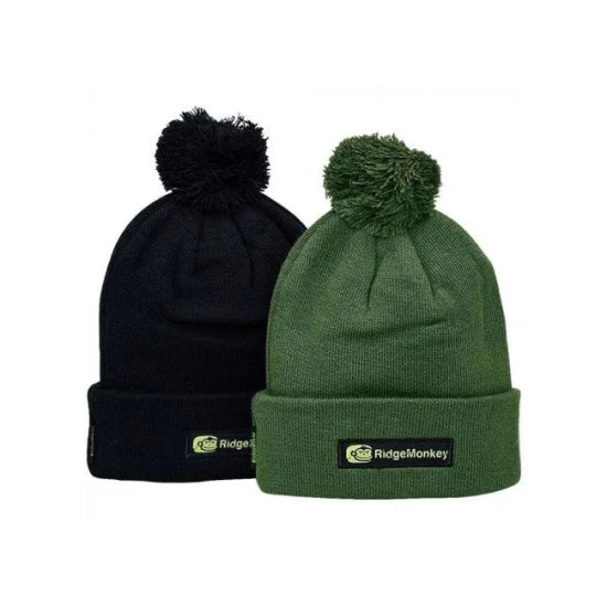 Caciula Ridgemonkey Apearel Bobble Beanie Hat Negru