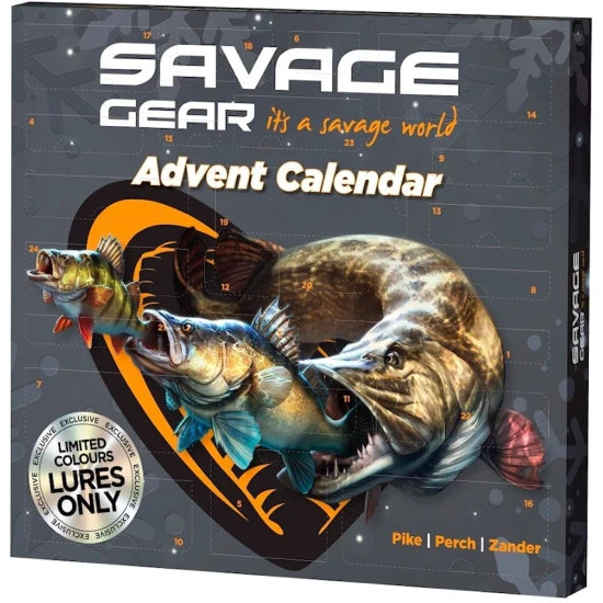 Calendar Savage Gear Predator 2025 Xmas Fishing Gift, 24buc/pac