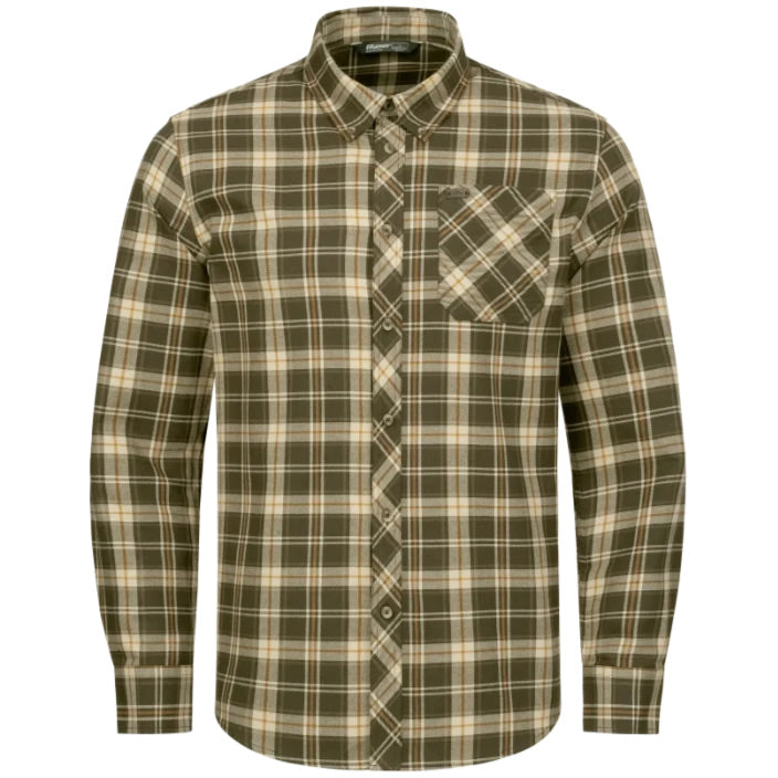 Camasa Blaser Louie, Brown &amp; Orange, Marime S