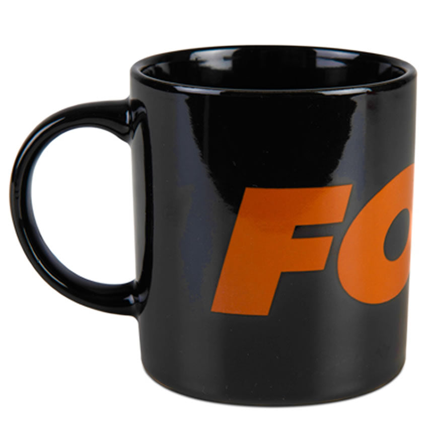 Cana Fox Collection Black &amp; Orange Logo Ceramic Mug 350ml