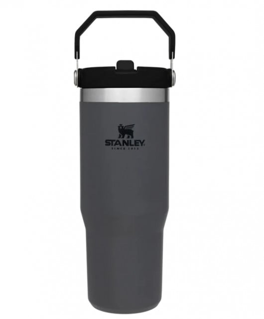 Cana Termoizolanta cu pai STANLEY The IceFlow Flip Straw Tumbler Charcoal 0.89L / 30oz