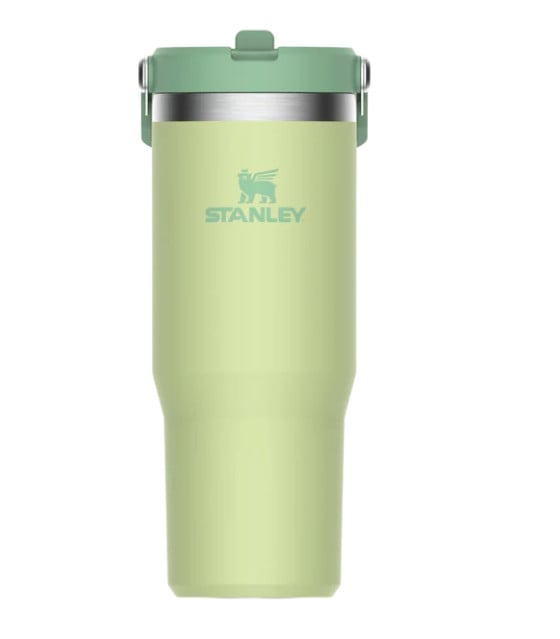 Cana Termoizolanta cu pai STANLEY The IceFlow Flip Straw Tumbler Citron Lime 0.89L / 30oz