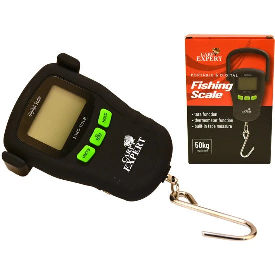 Cantar Digital Carp Expert Cu Termometru Si Ruleta, 50kg