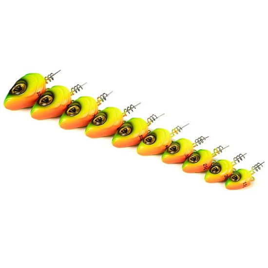 Cap Jig Fox Rage Slick Pelagic Heads, Lemon Tiger, 100g, 1buc/pac