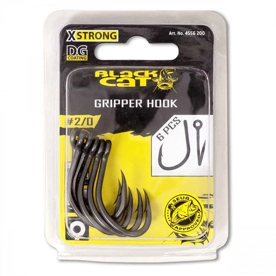 Carlig Black Cat No.2/0 Gripper Hook Dg Coating