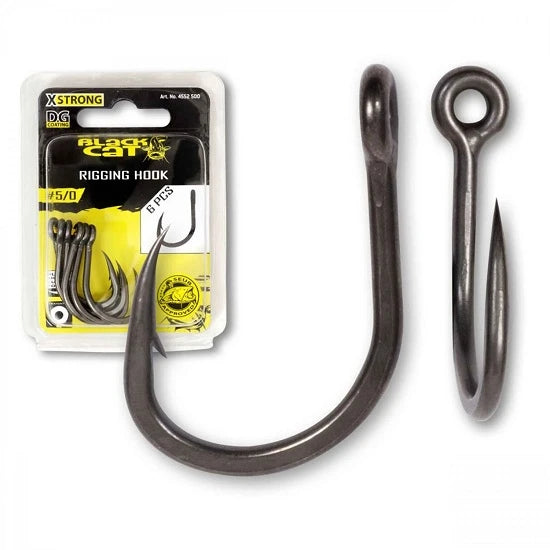 Carlig Black Cat No.4/0 Rigging Hook Dg Coating