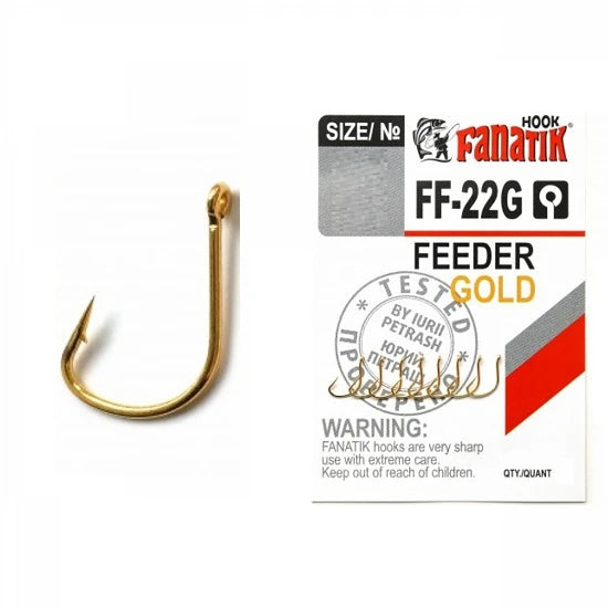 Carlig Fanatik Ff-22g No.9 Feeder Gold 8buc/plic