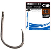 Carlig Garbolino Hair Rig Feeder Waggler 2453 Barbless, Nr. 8, 10buc/pac