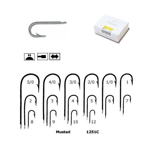 Carlig Mustad 1251C cu Tija Lunga si Protectie Anticoroziva Nr.2