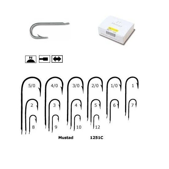 Carlig Mustad 1251c Cu Tija Lunga Si Protectie Anticoroziva Nr.6