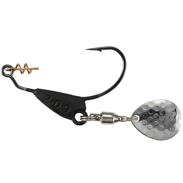 Carlig Offset Lestat DUO Realis Spin Hook, Mat Black, 0.9g, Nr.2, 3buc/pac