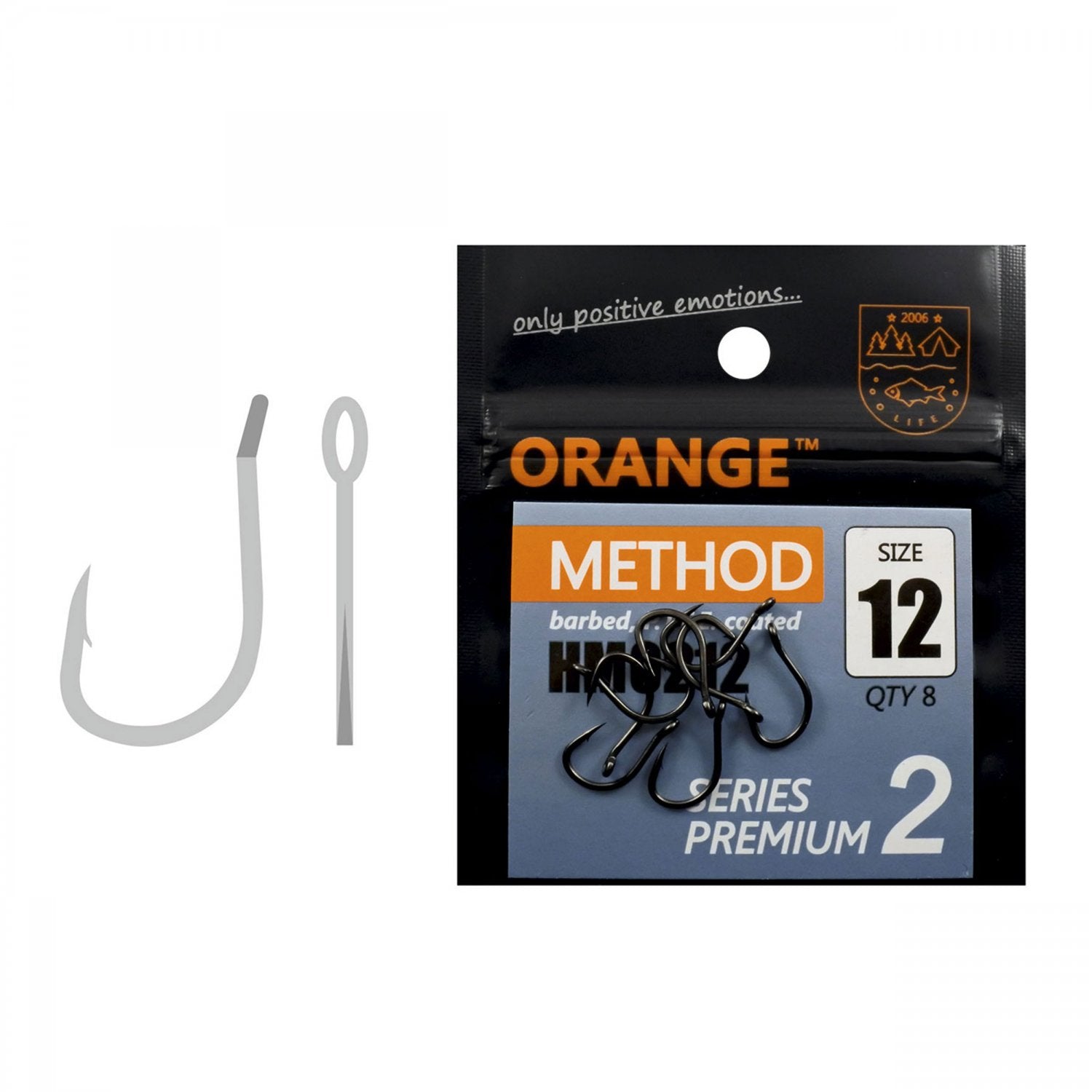 Carlig Orange Method Hook Series 2 nr.8  8buc/plic