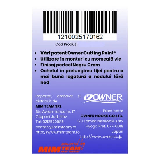 Carlig Owner Amaz 11493 Aki Hook Nr.3/0, 6buc/pac