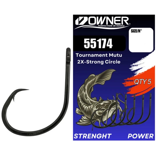 Carlig Owner Amaz 55174 Tournament Mutu 2x-strong Circle Nr.4/0, 5buc/pac