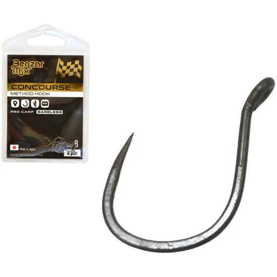 Carlige Benzar Concourse Method Pro Carp Barbless, Nr. 10, 1buc/pac