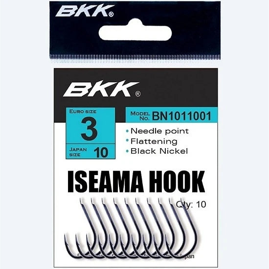 Carlige Bkk Iseama Diamond Black Nickel Nr.4 10buc/plic