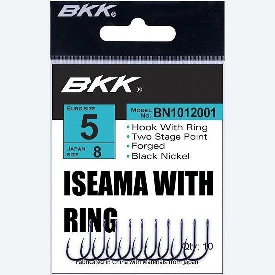 Carlige BKK Iseama-R Diamond Black Nickel Nr.9 10buc/plic