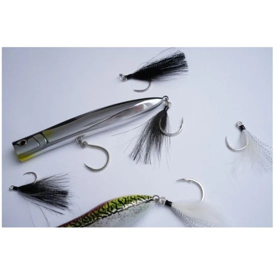 Carlige Bkk Lone Diablo Bucktail Teaser, Nr.2/0, 2buc/pac