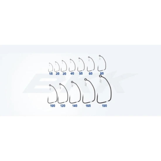 Carlige Bkk Titan Worm Hook Nr.4/0, 4buc/plic