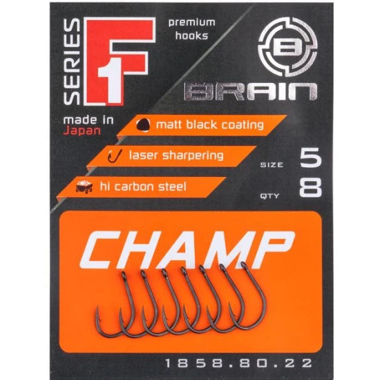 Carlige Brain F1 Champ Hooks, Nr.10, 10buc/pac