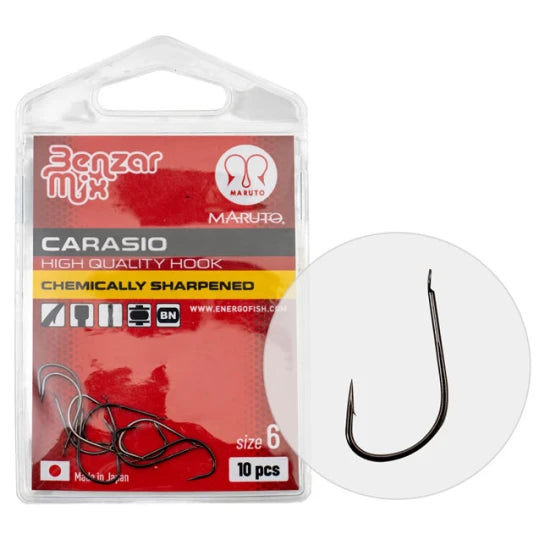 Carlige Benzar Mix Carasio Nr.6, 10buc/plic