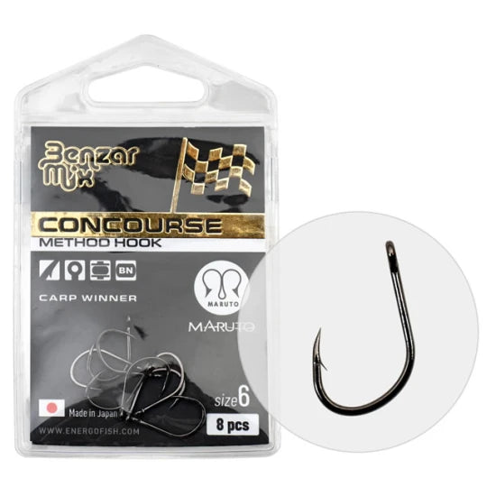 Carlige Benzar Mix Concourse Method Carp Winner Nr.6, 8buc/plic