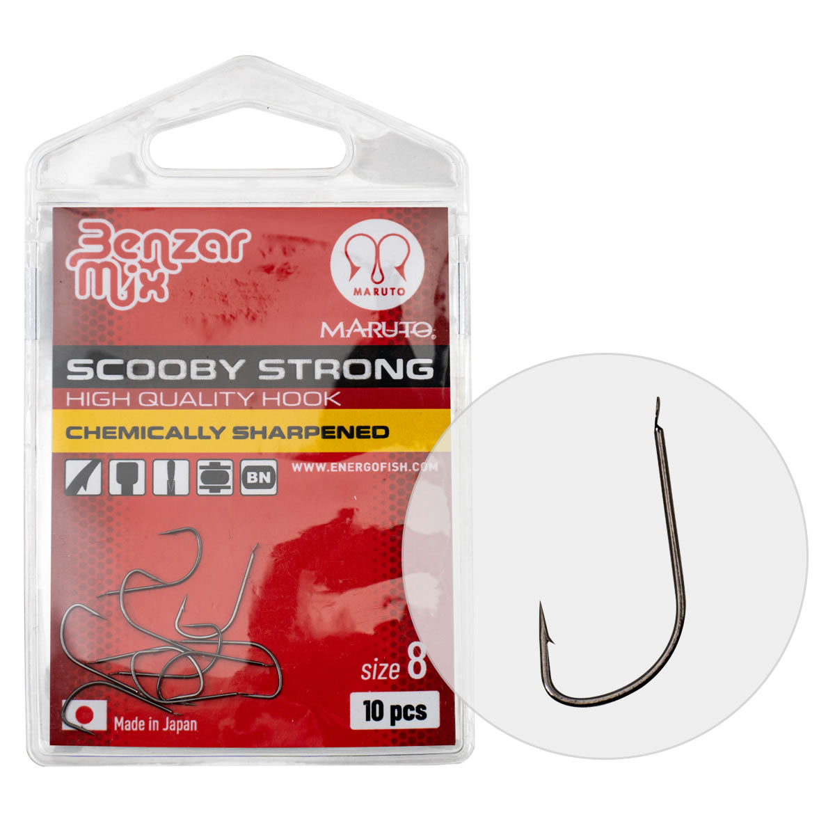 Carlige Benzar Scooby Strong Nr.10, 10buc/plic