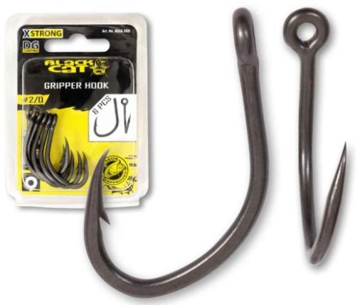 Carlige Black Cat Gripper Hook DG, Nr.1/0, 6buc/pac