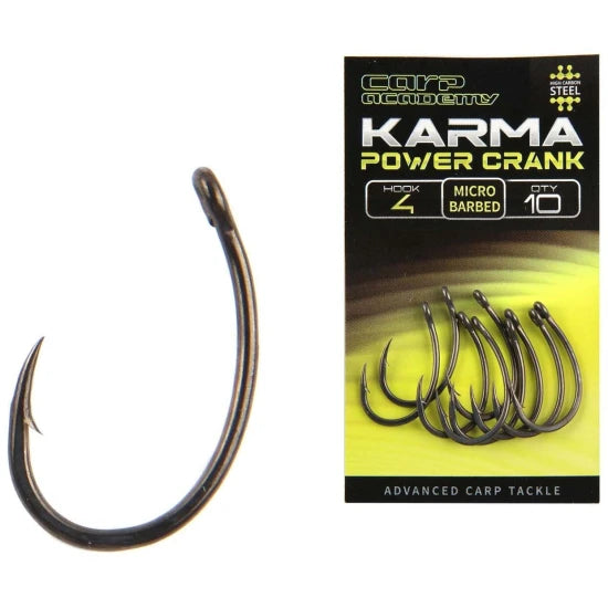Carlige Carp Academy Karma Power Crank, Nr.6, 10buc/pac