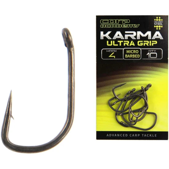 Carlige Carp Academy Karma Ultra Grip, Nr.4, 10buc/pac