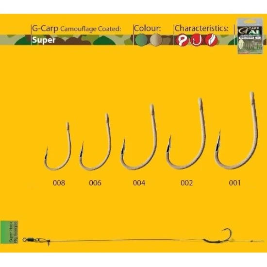Carlige Crap Gamakatsu A1 G-carp Sand Super Nr.6 10buc/plic