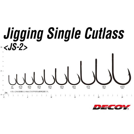 Carlige Decoy Js-2 Jigging Single Cutclass N, Nr.7/0, 2buc/pac
