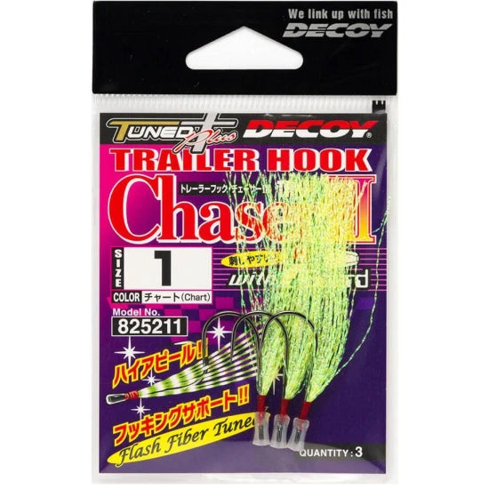 Carlige Decoy Trailer Hook Chaser Chart Th-3, Nr.1, 3buc/pac