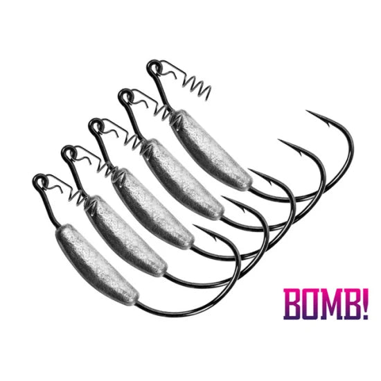 Carlige Delphin Offset Lestat Bomb! Heavyshank / 5pcs 7g 5/0