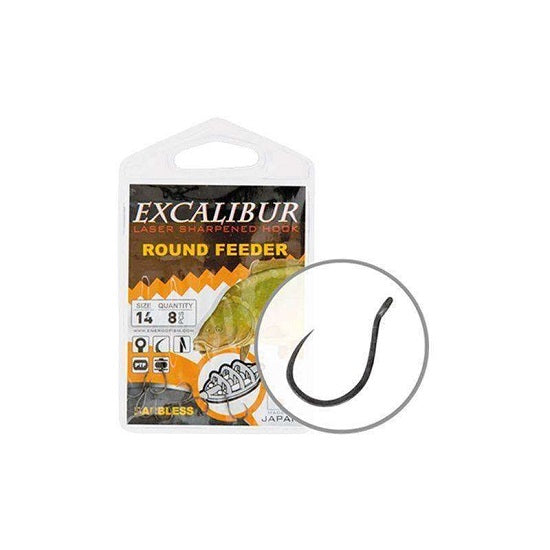 Carlige ENERGOTEAM Method Feeder Excalibur Round Barbless nr.18 8buc