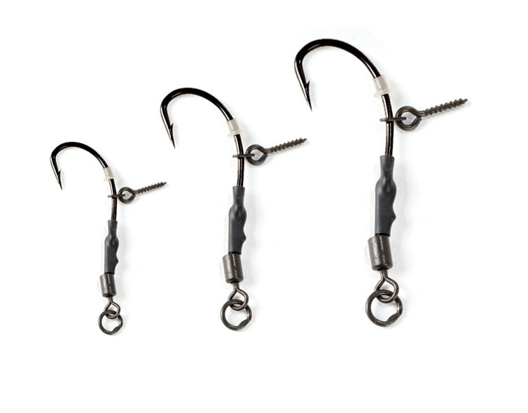 Carlige EXTRA CARP Carp Rig 777P, Nr 8, 3 Buc/Plic, Negru