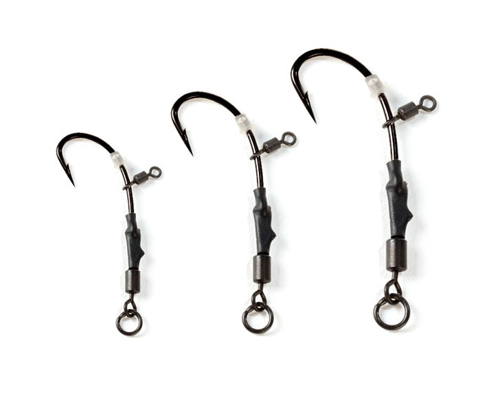 Carlige EXTRA CARP Carp Rig 777S, Nr 8, 3 Buc/Plic, Negru