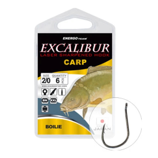 Carlige Energo Team Excalibur Carp Boilies Bn Nr 2 6buc/plic