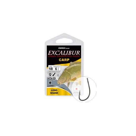Carlige Energo Team Excalibur Carp Long Shank Bn Nr 1 8buc/plic