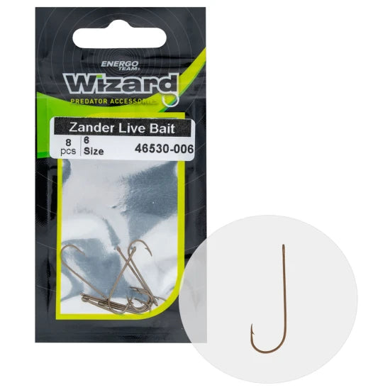 Carlige Energo Team Wizard Zander Live Bait Light Nr.2, 8buc/pac