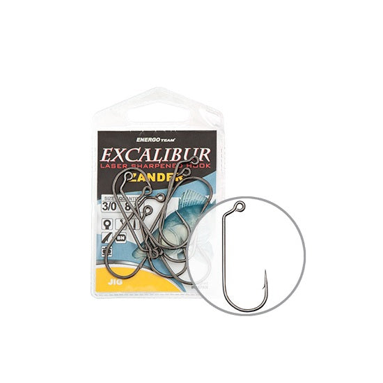 Carlige Excalibur Zander Jig NR.3/0 8Buc/Plic